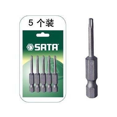 世達工具59344 5件套6.3MM系列50MM長中孔花形旋具頭TT2...
